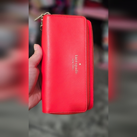 🍂🍁Like new Kate Spade Patterson Drive Anita Double Zip Wristlet Wallet - Picture 4 of 11
